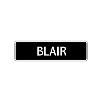 Blair Street Metal Sign  