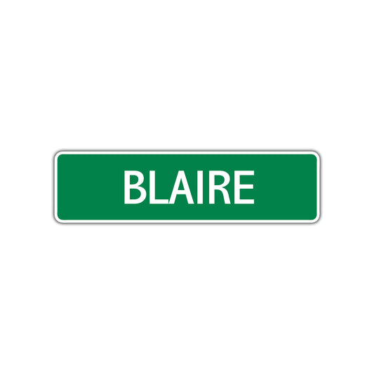 Blaire Street Sign
