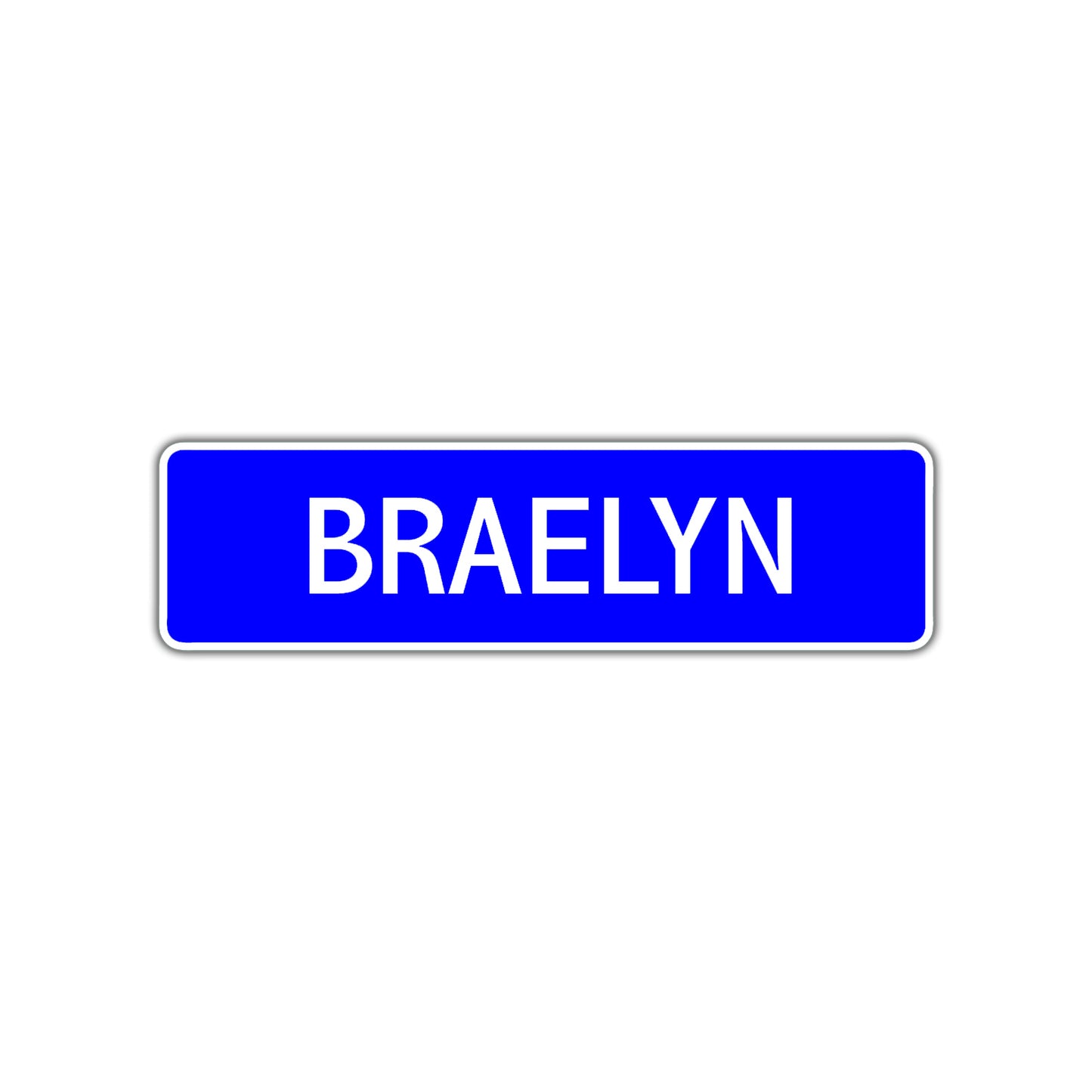 Braelyn Street Metal Sign Plate