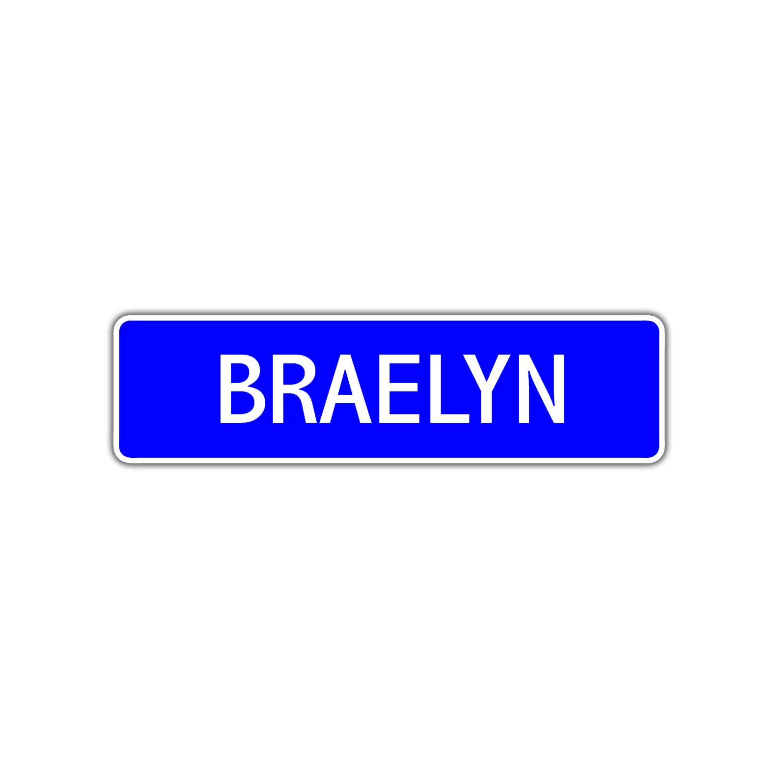 Braelyn Street Metal Sign Plate