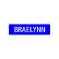 Braelynn Street Metal Sign Plate