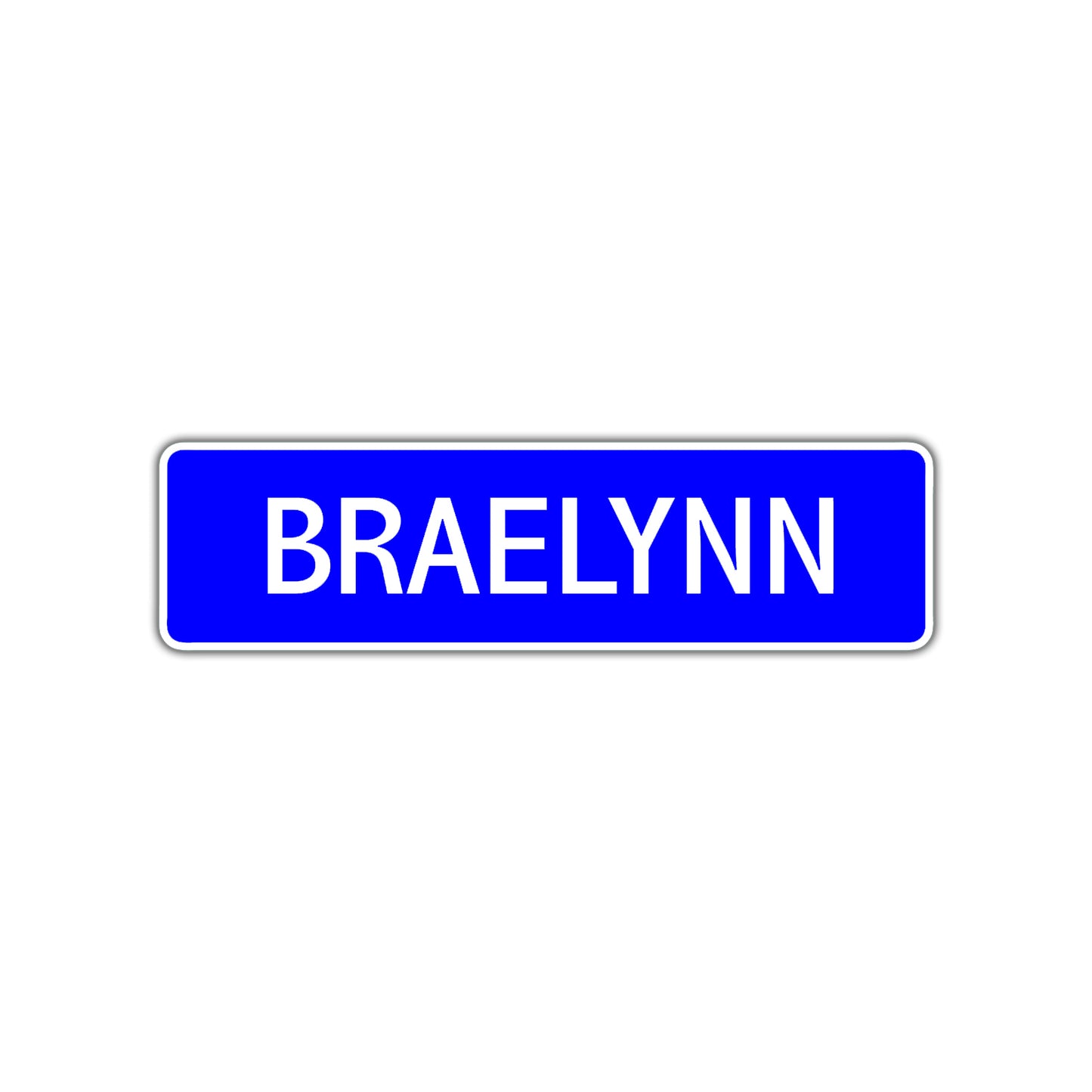 Braelynn Street Metal Sign Plate
