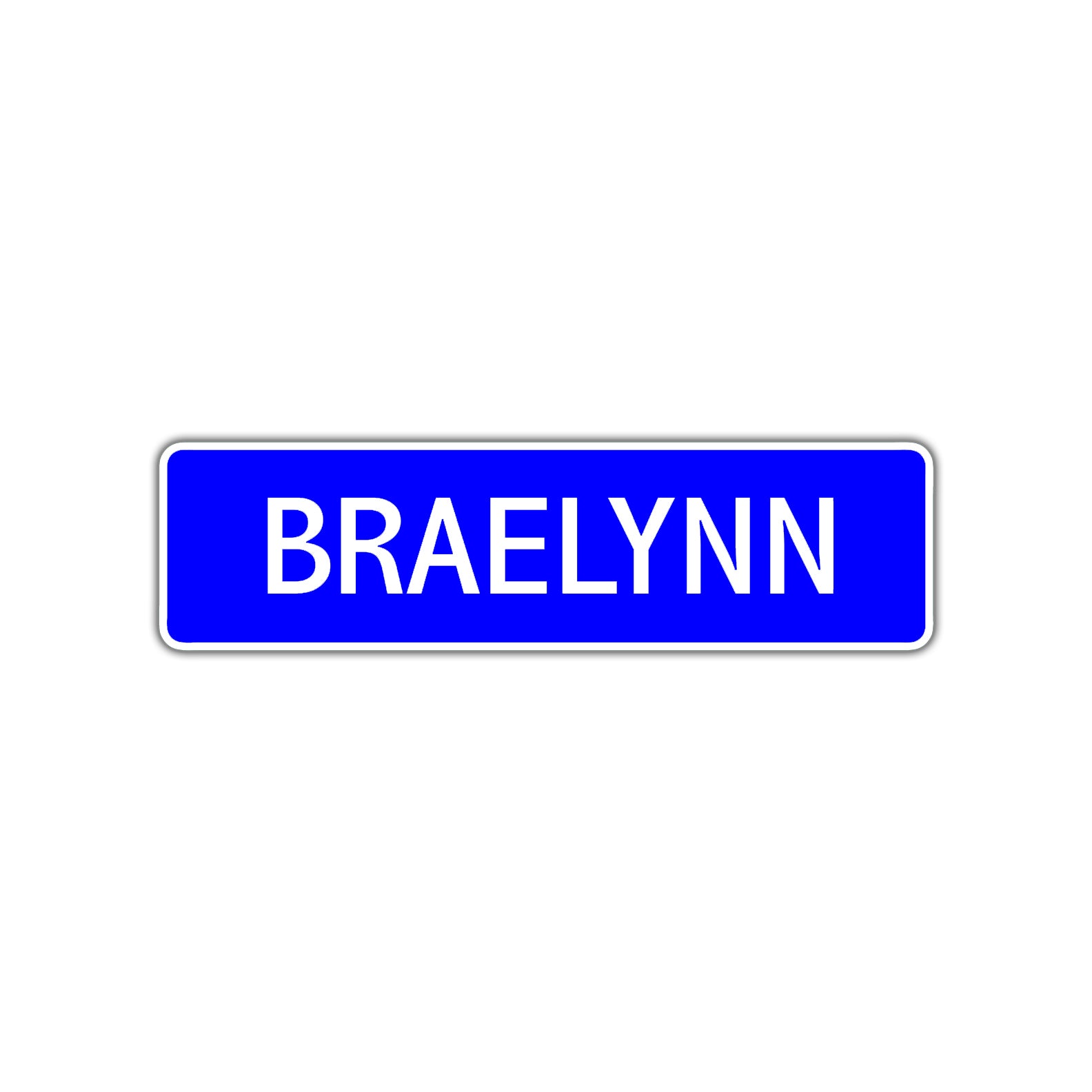 Braelynn Street Metal Sign Plate