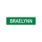 Braelynn Street Sign Plate