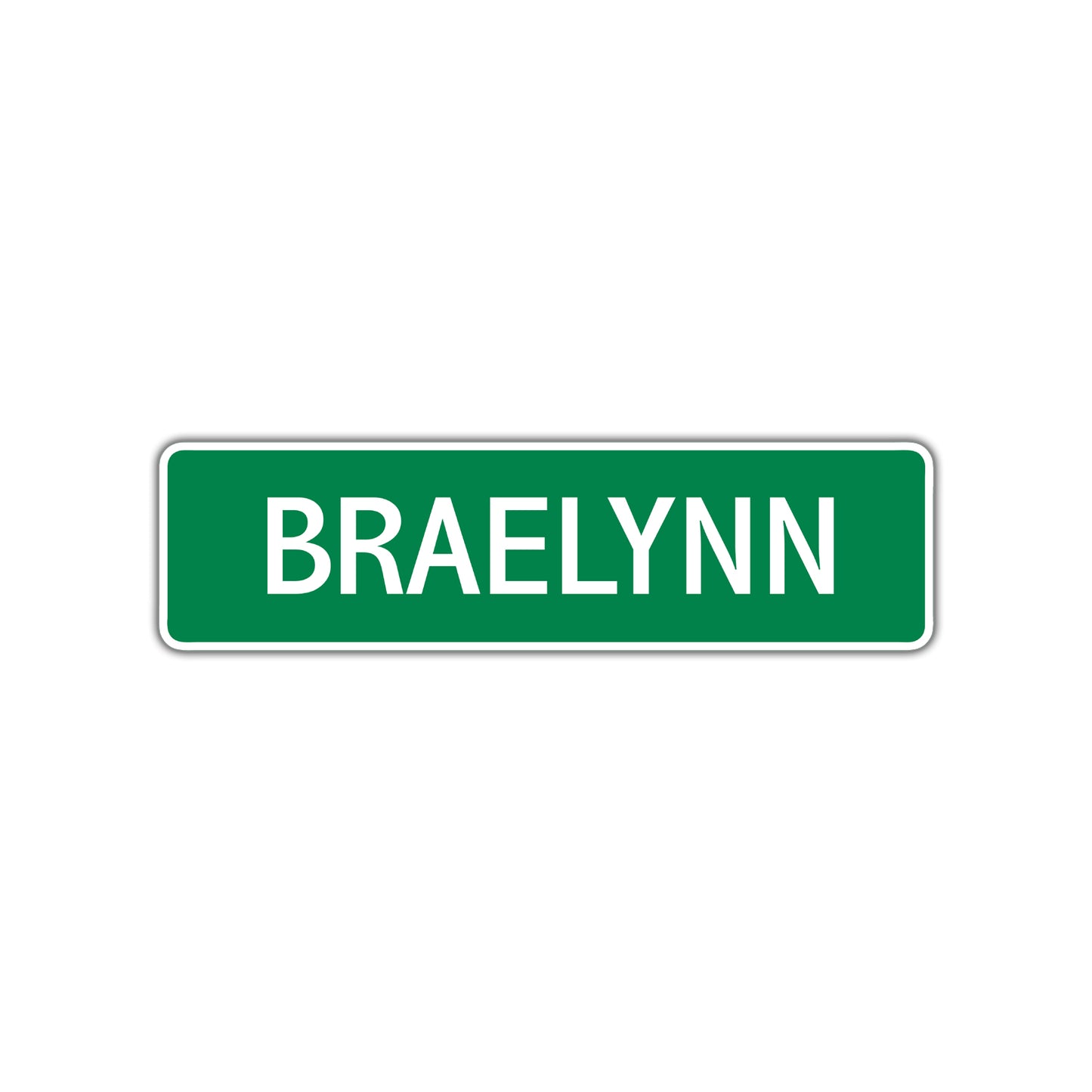 Braelynn Street Sign Plate