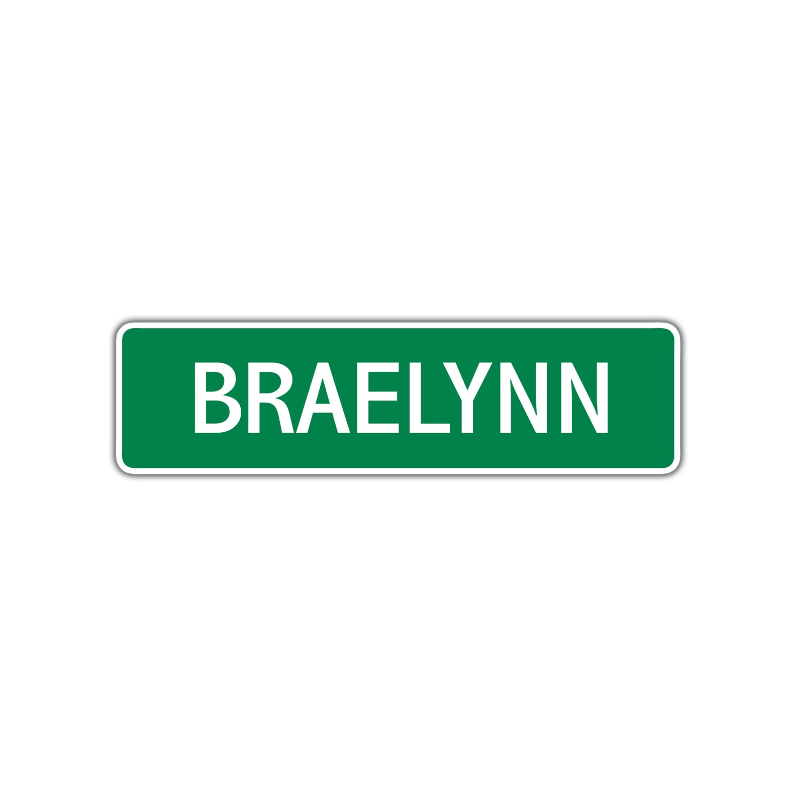 Braelynn Street Sign Plate