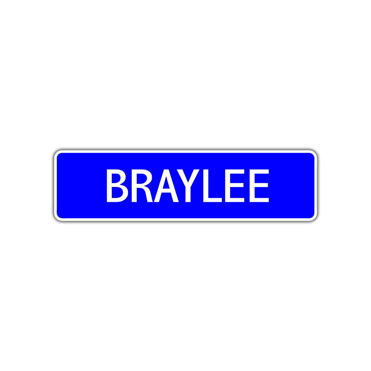 Braylee Street Metal Sign Plate