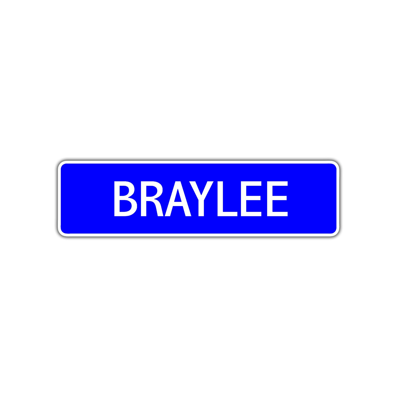 Braylee Street Metal Sign Plate