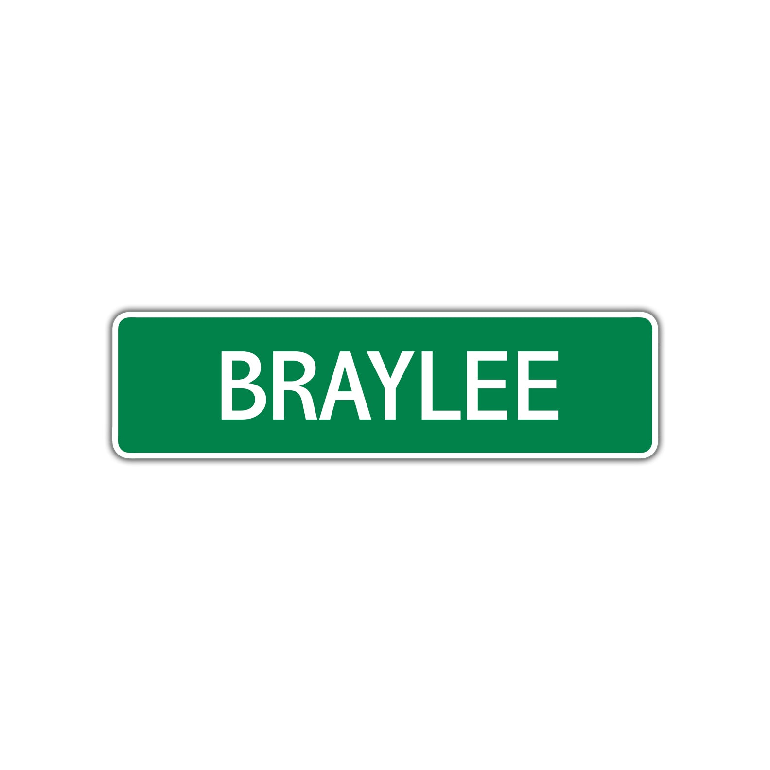 Braylee Street Sign Plate