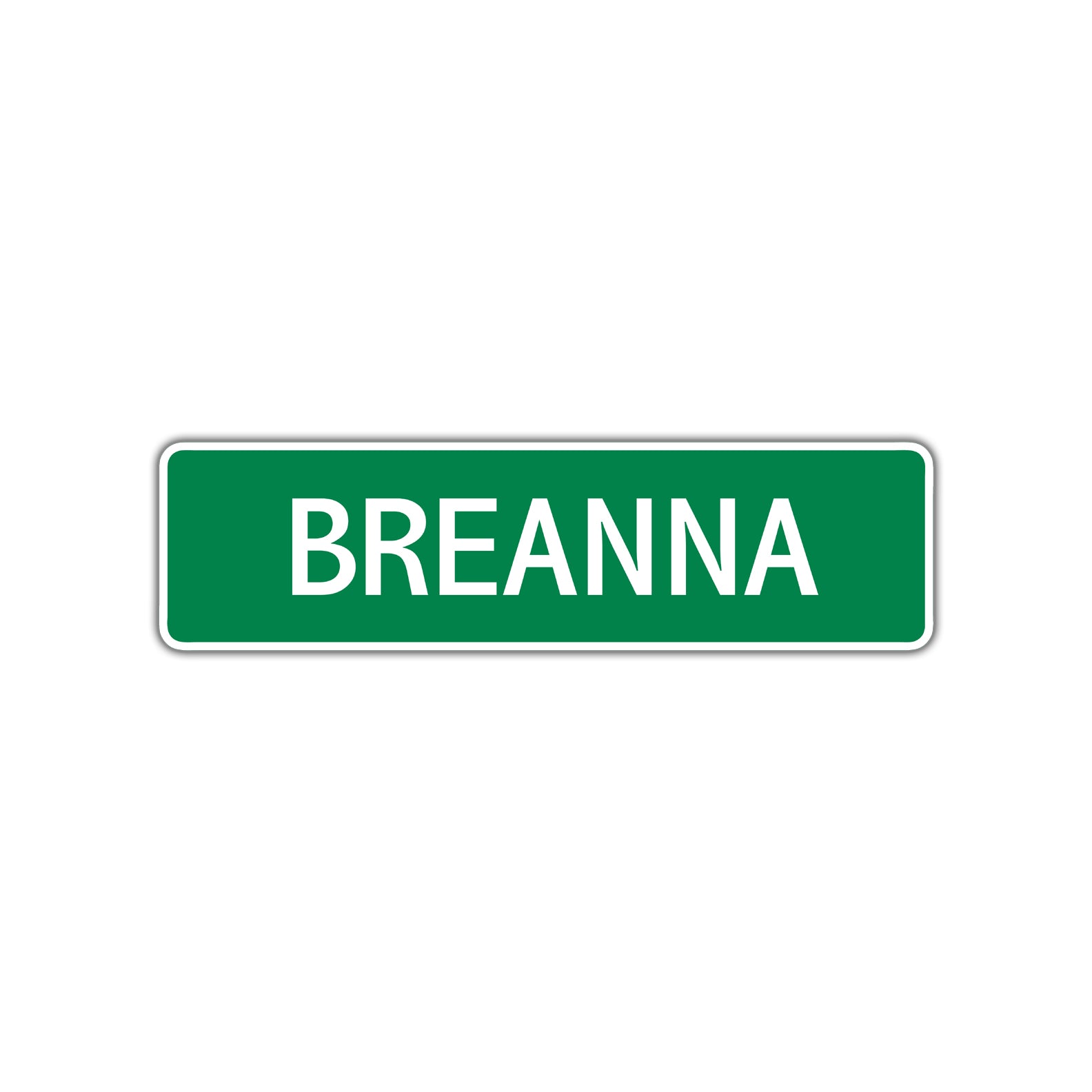 Breanna Street Sign