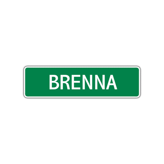 Brenna Street Sign