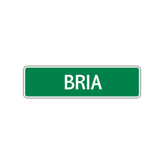 Bria Street Sign 