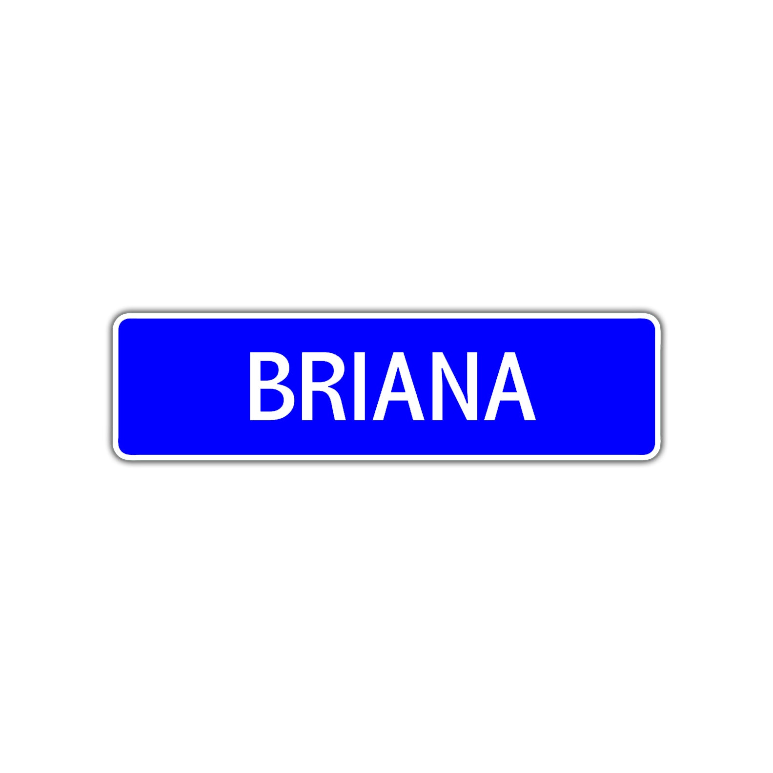 Briana Street Metal Sign Plate
