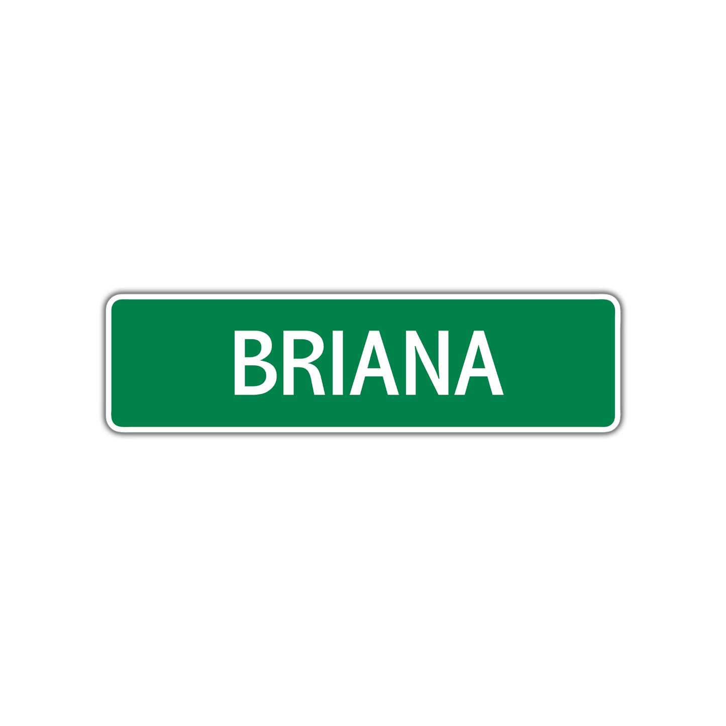 Briana Street Sign Plate