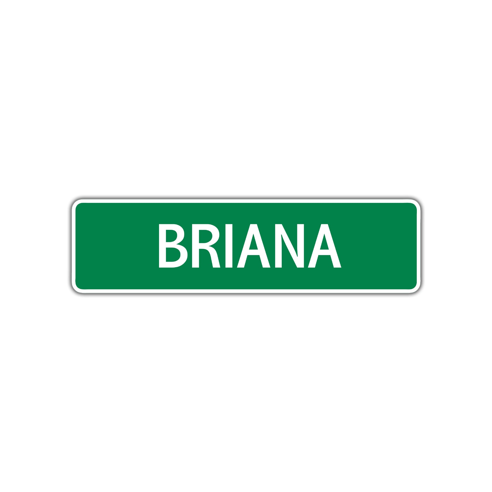 Briana Street Sign Plate