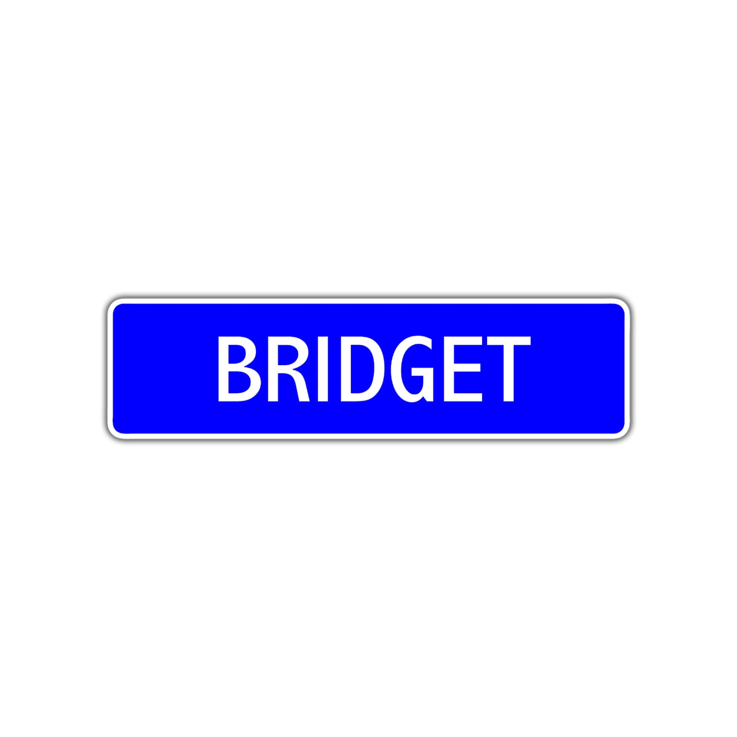 Bridget Street Metal Sign Plate