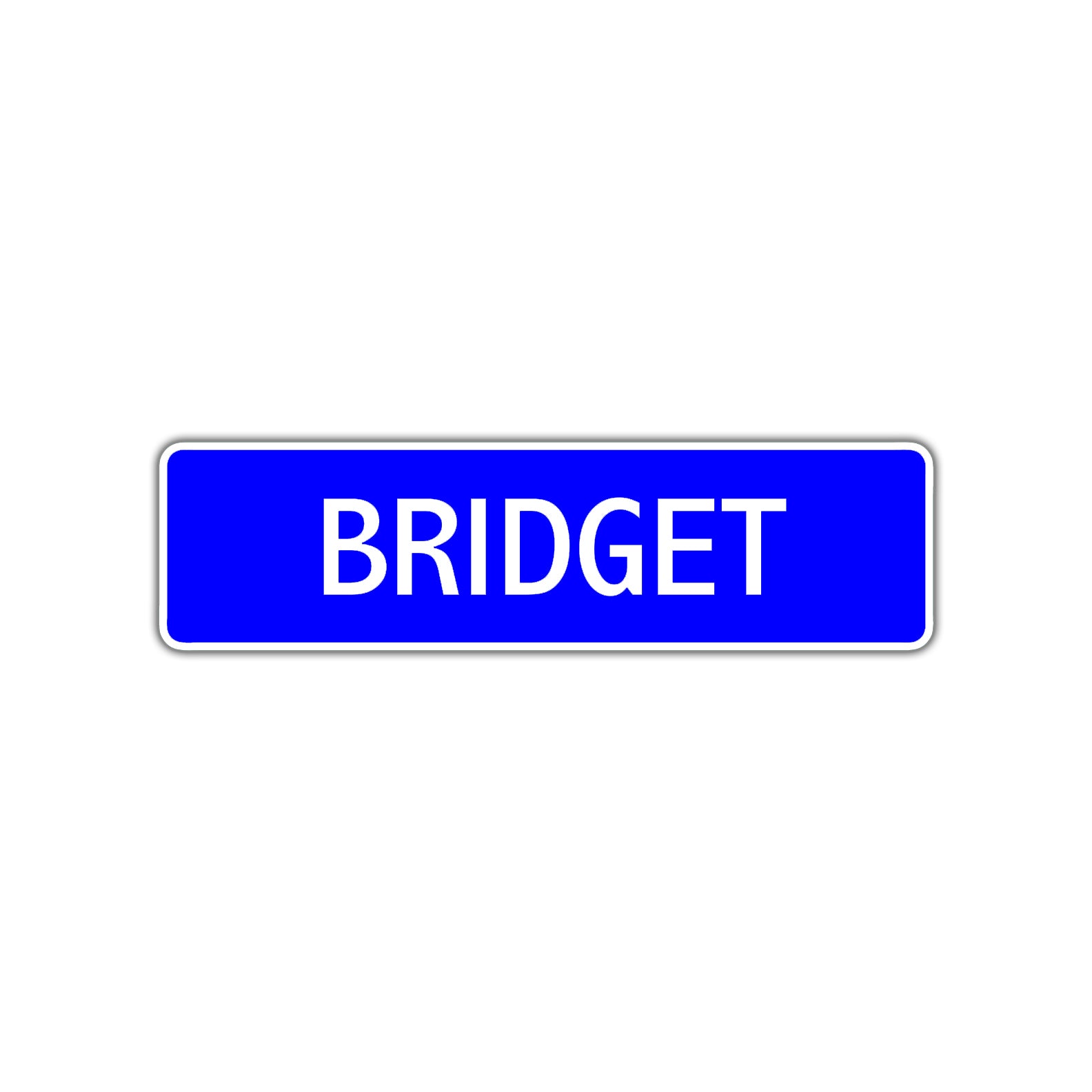 Bridget Street Metal Sign Plate