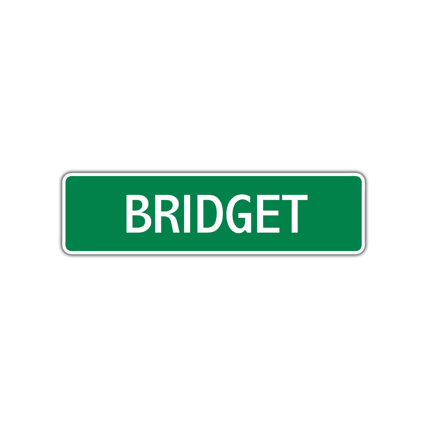 Bridget Street Sign Plate