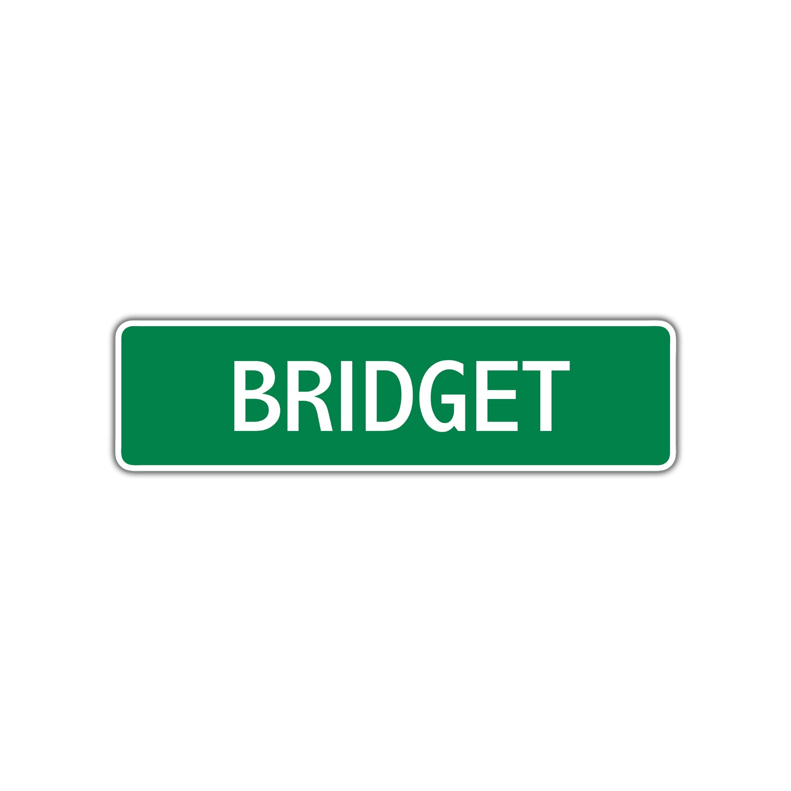 Bridget Street Sign Plate