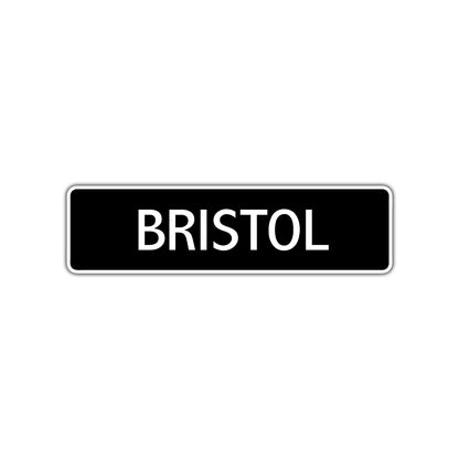 Bristol Street Metal Sign Plate
