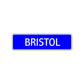 Bristol Street Metal Sign Plate
