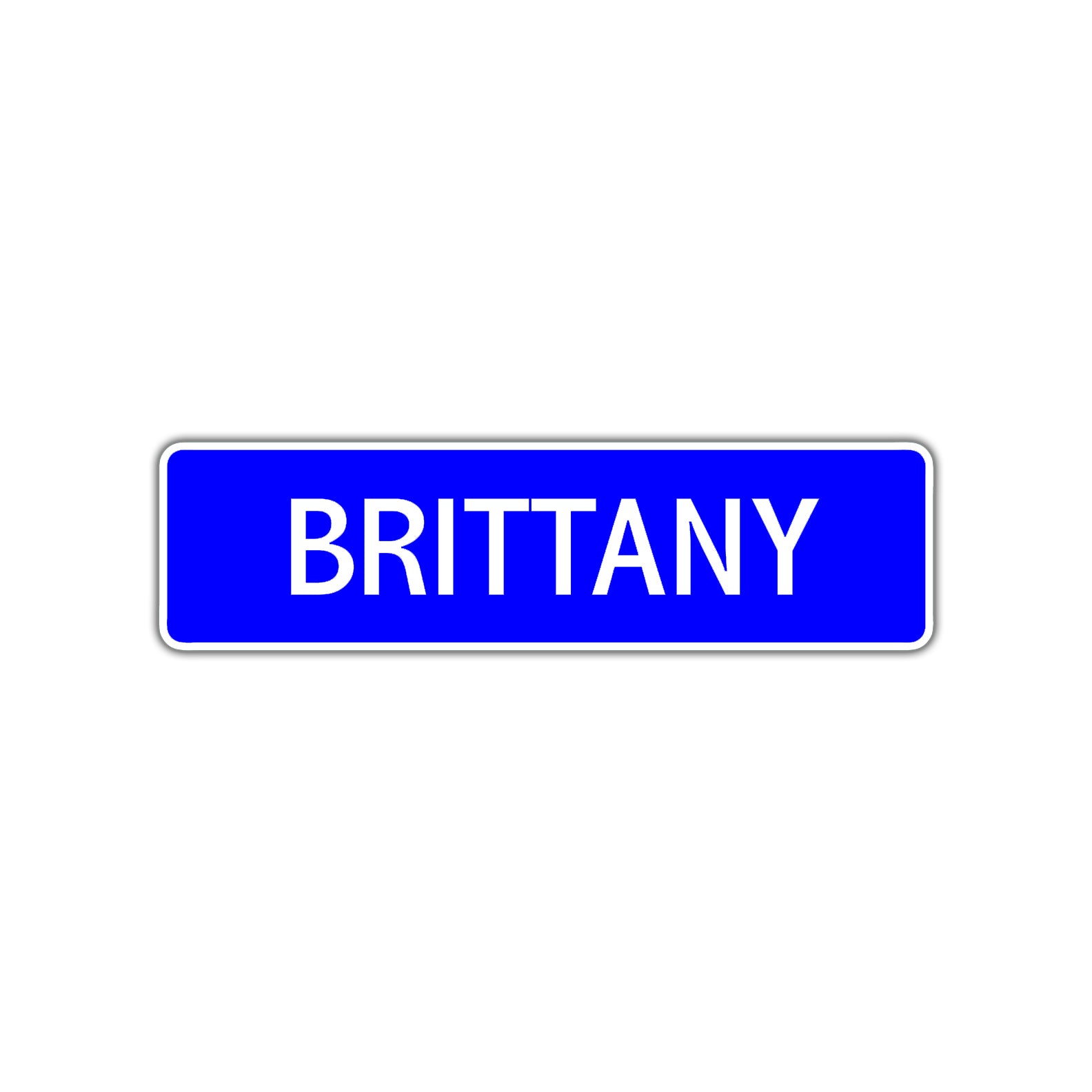 Brittany Street Metal Sign Plate