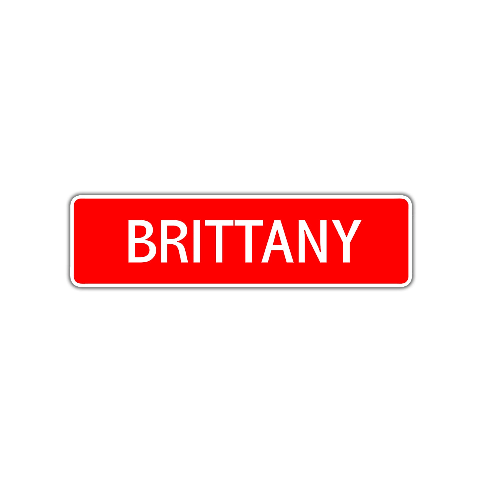 Brittany Street Sign