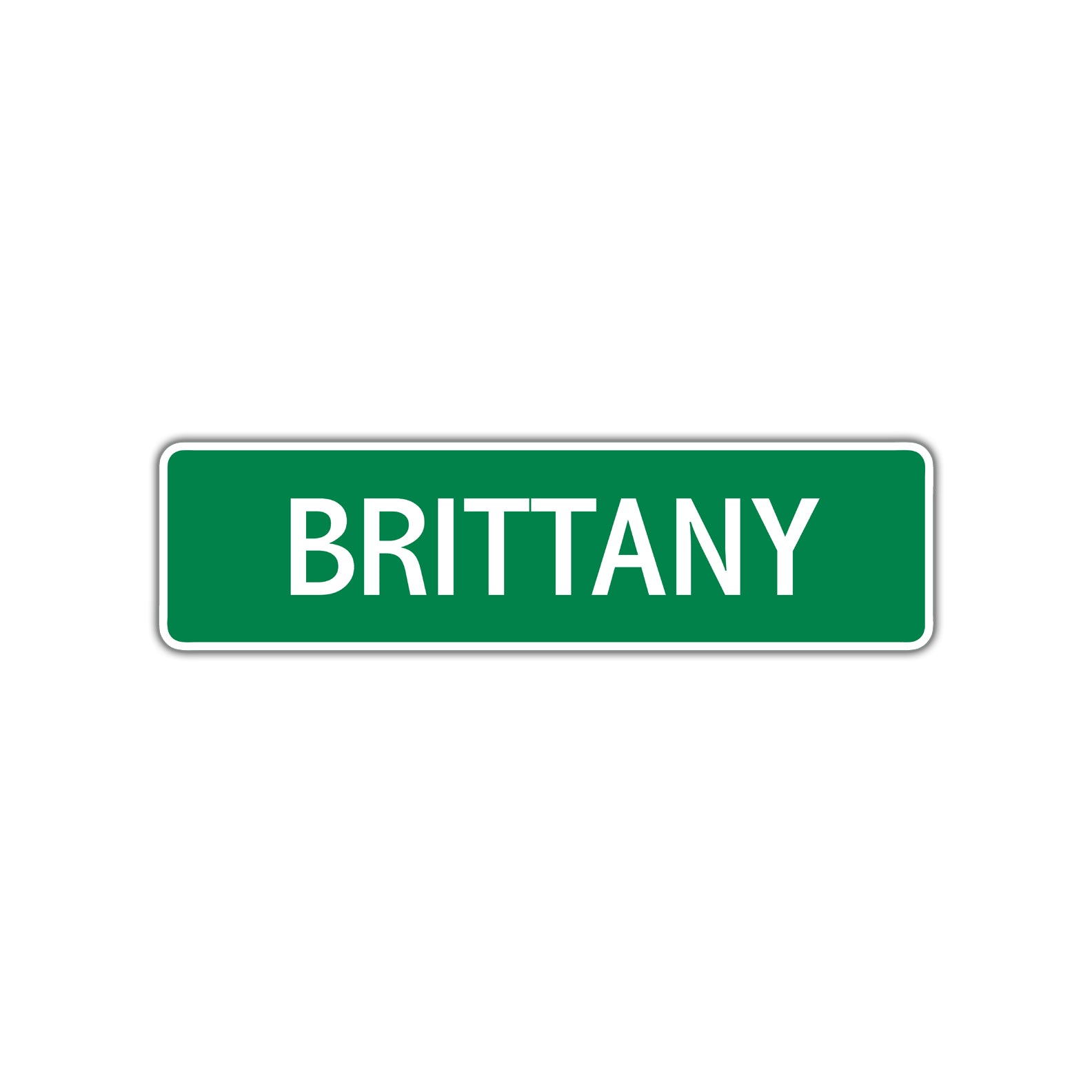 Brittany Street Sign Plate