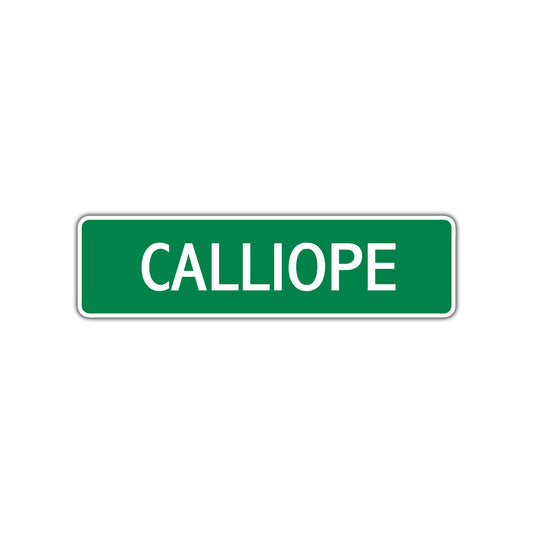 Calliope Street Sign