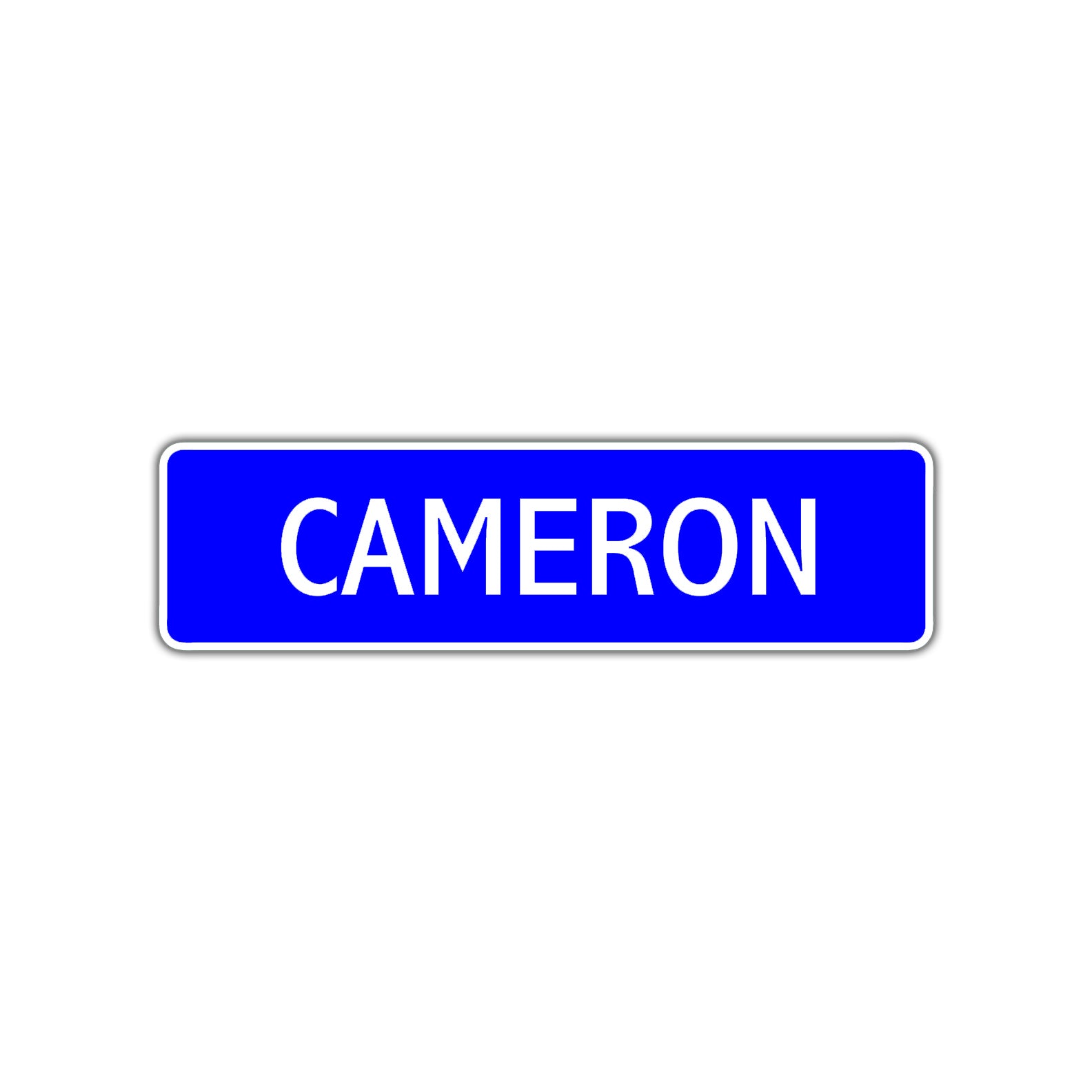 Cameron Street Metal Sign Plate