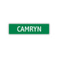 Camryn Street Sign Plate
