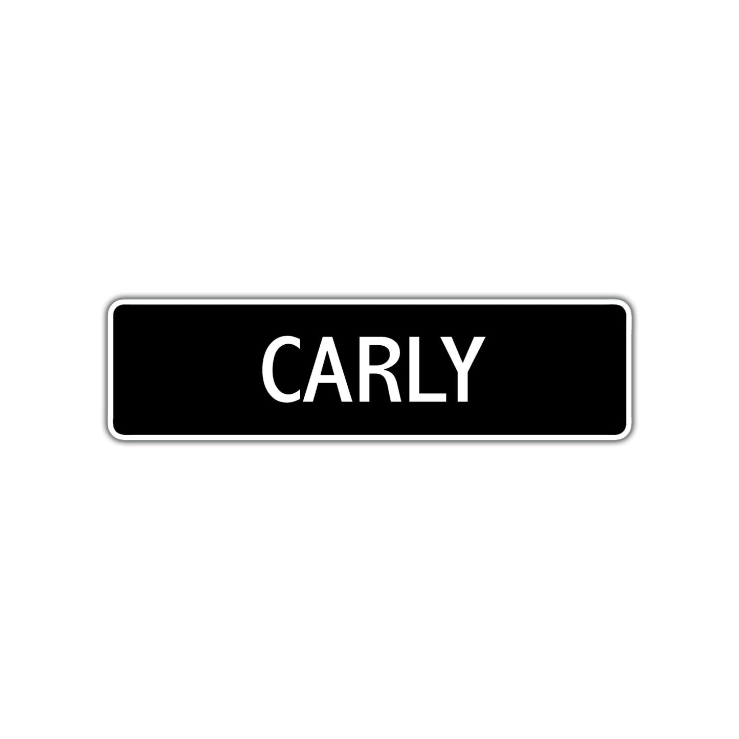 Carly Street Metal Sign  