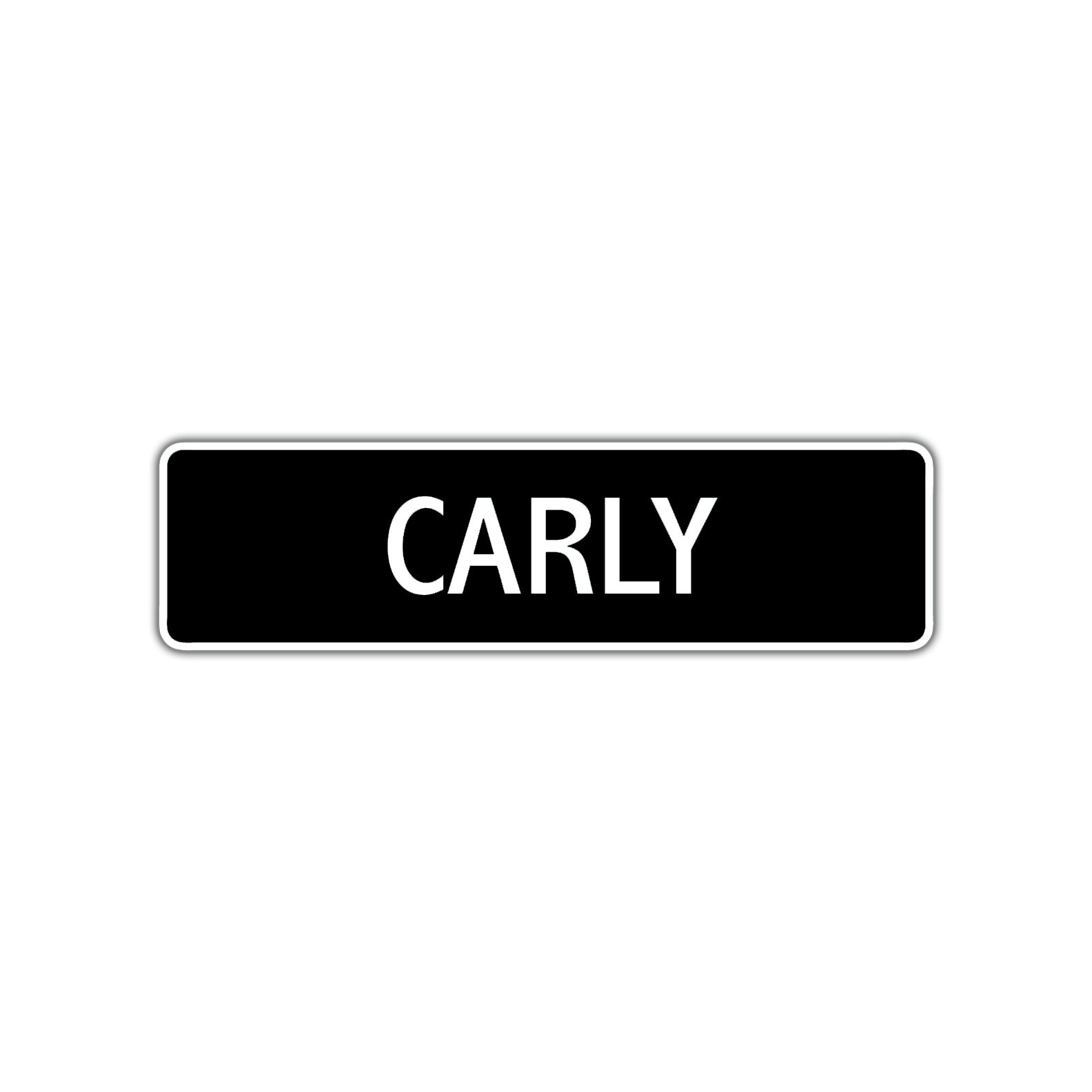 Carly Street Metal Sign  