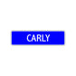 Carly Street Metal Sign Plate