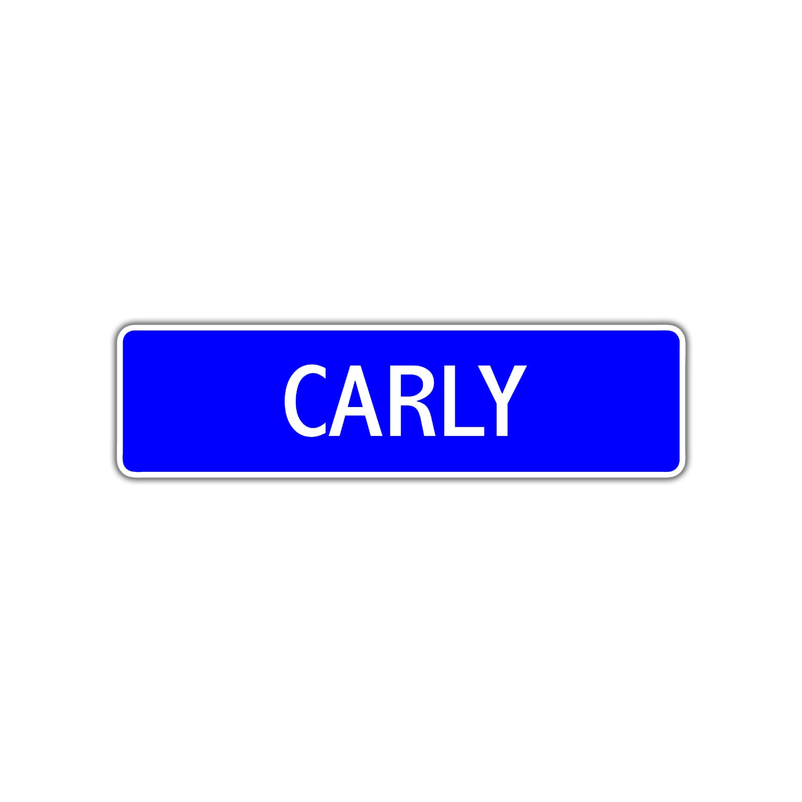 Carly Street Metal Sign Plate
