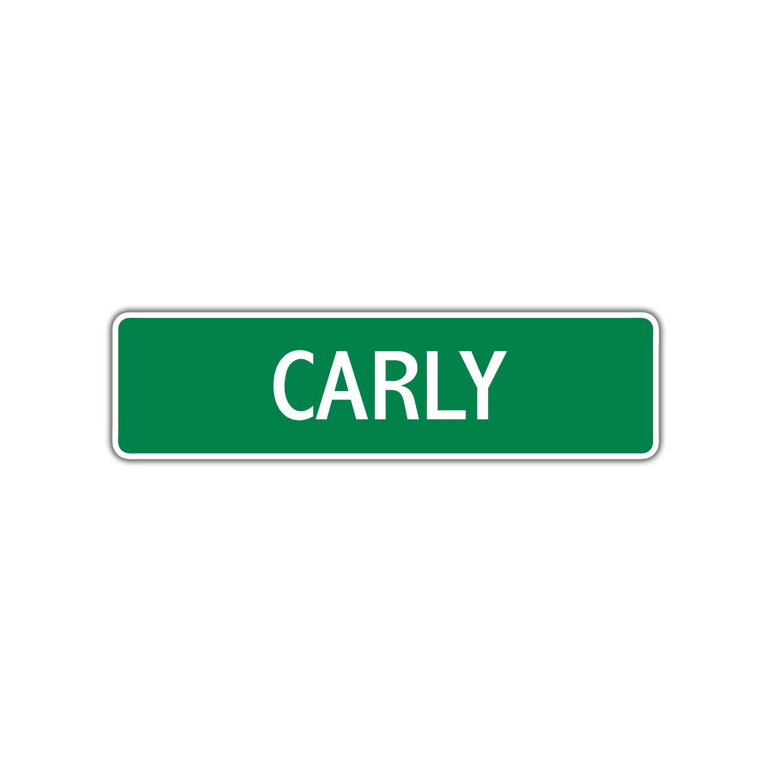Carly Street Sign Plate
