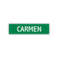 Carmen Street Sign Plate