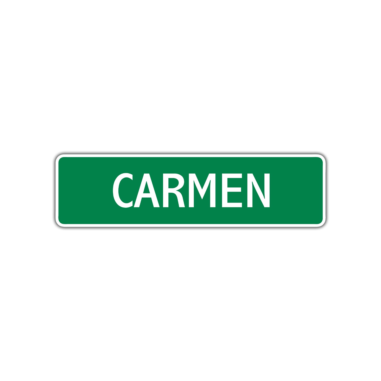 Carmen Street Sign Plate