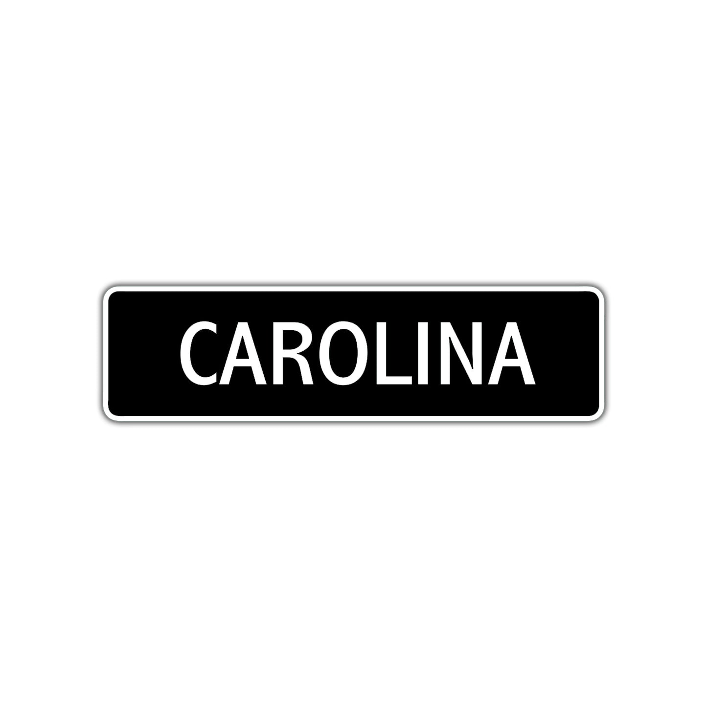 Carolina Street Metal Sign  