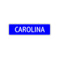 Carolina Street Metal Sign Plate