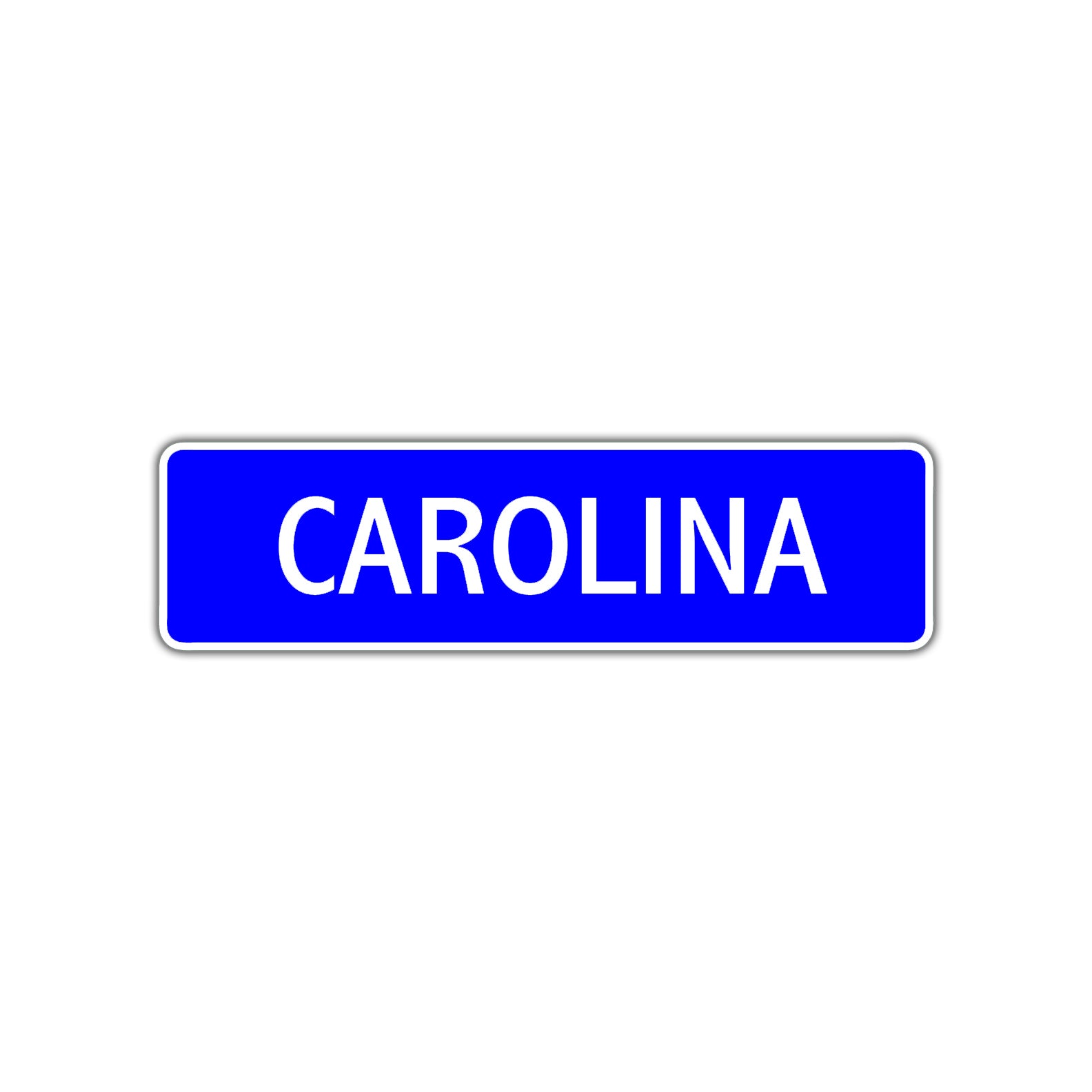 Carolina Street Metal Sign Plate