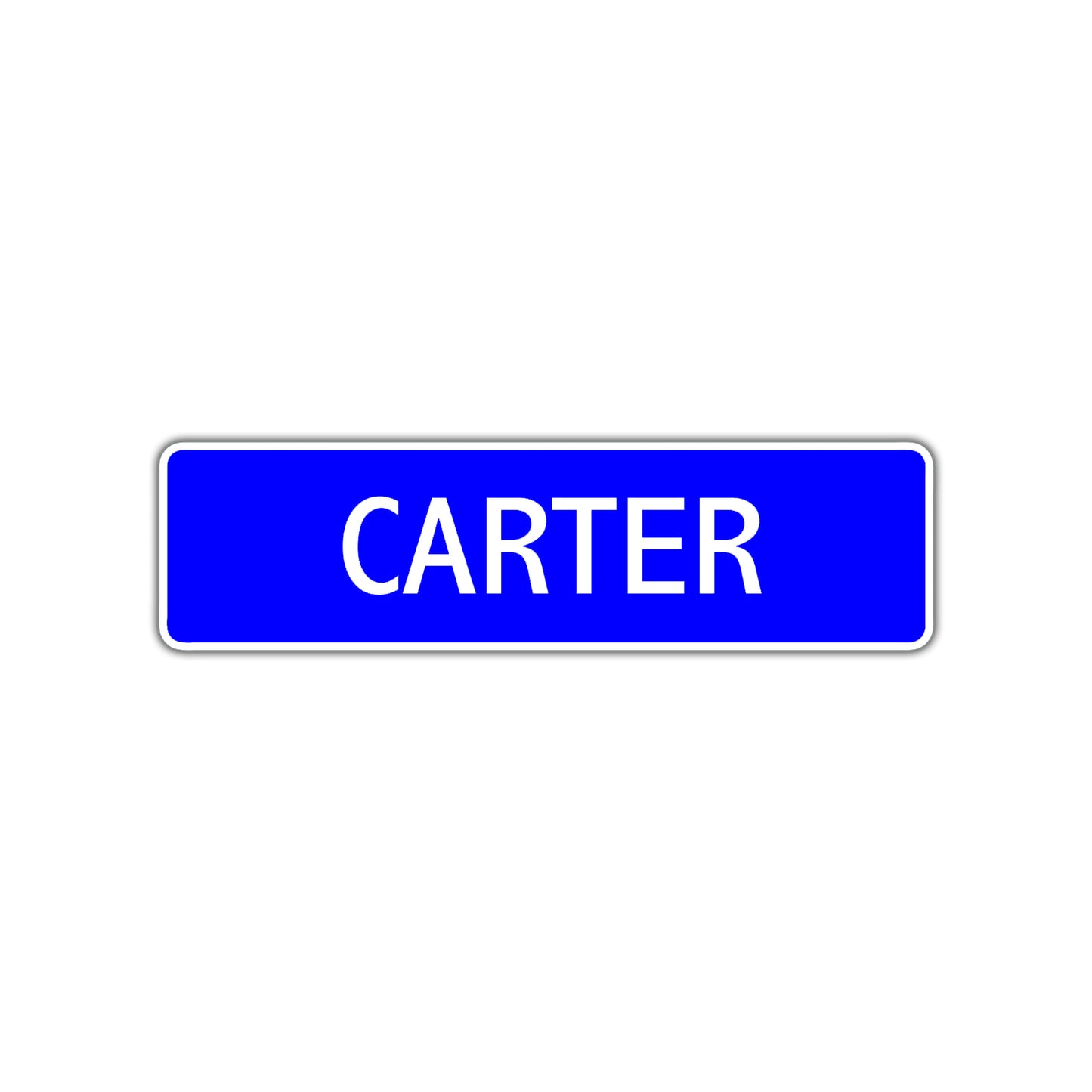 Carter Street Metal Sign Plate