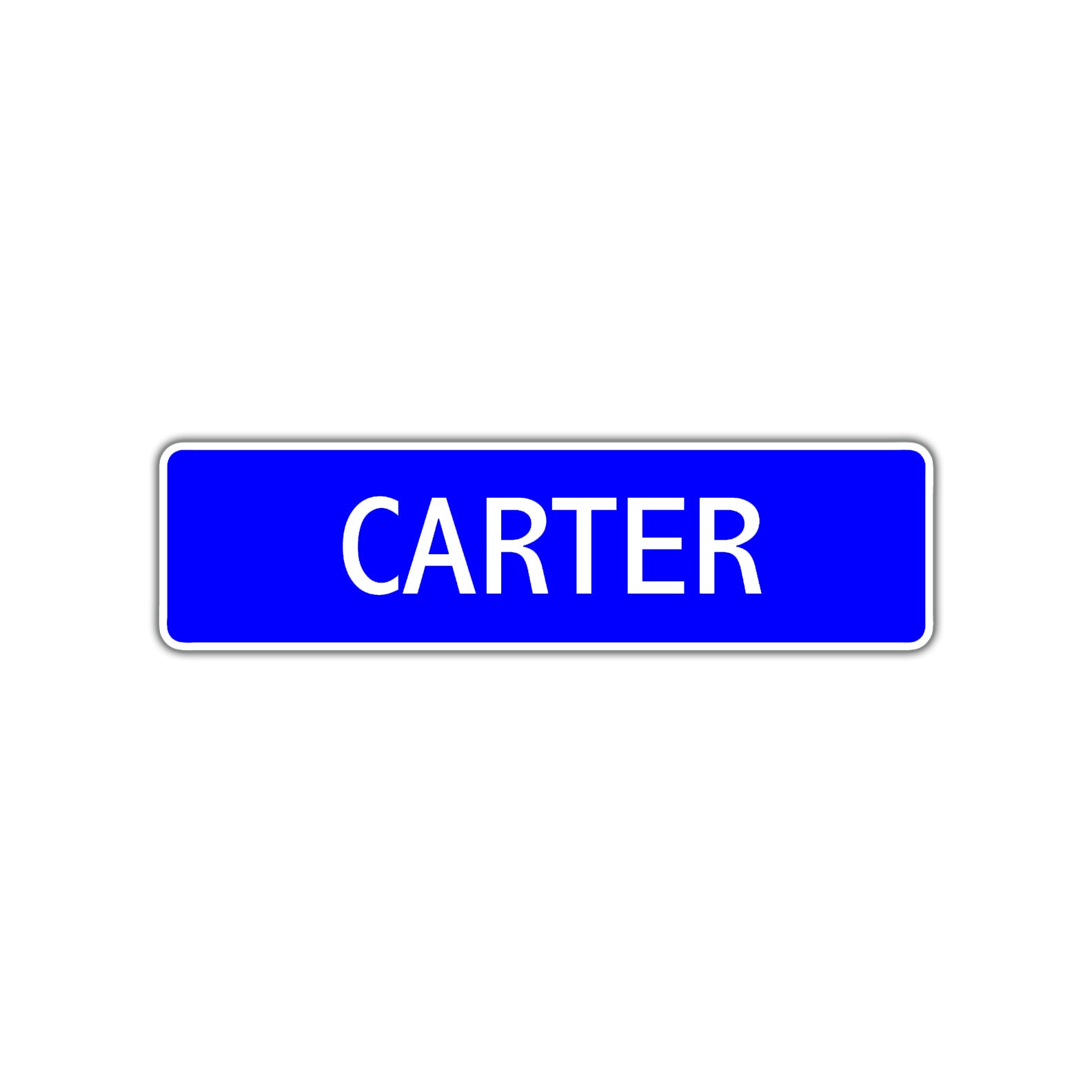 Carter Street Metal Sign Plate