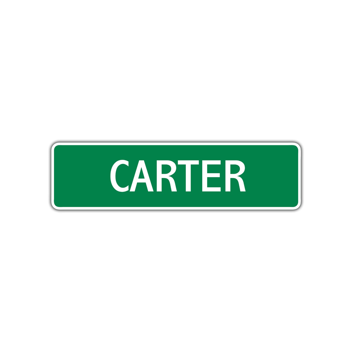 Carter Street Sign Plate