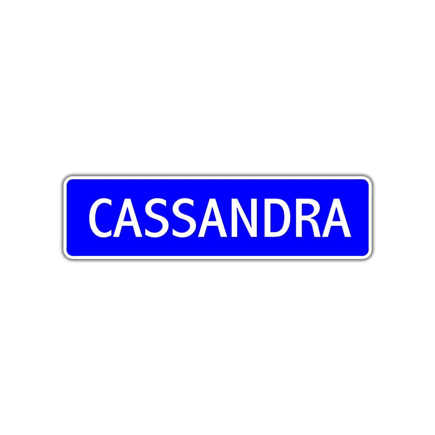 Cassandra Street Metal Sign Plate