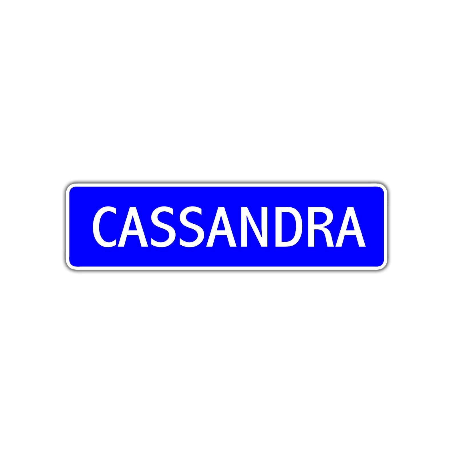Cassandra Street Metal Sign Plate