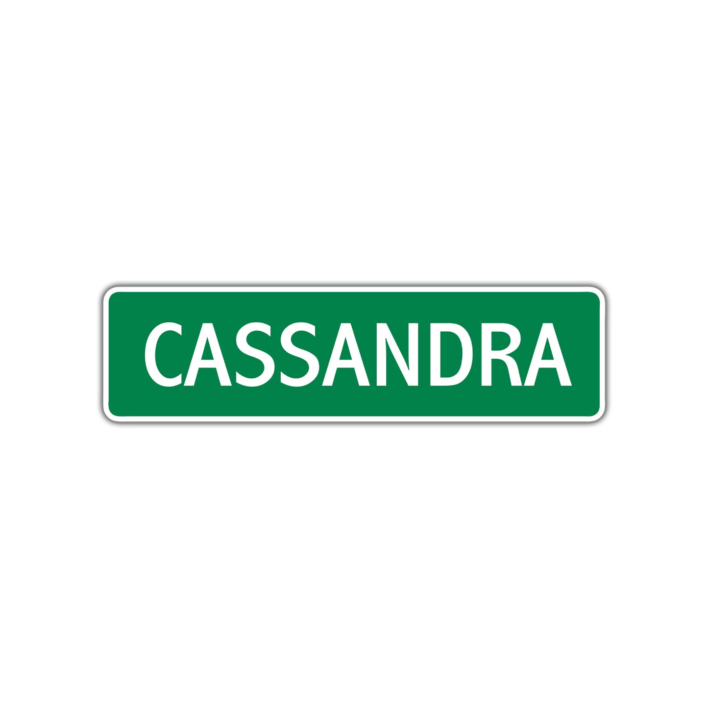 Cassandra Street Sign Plate