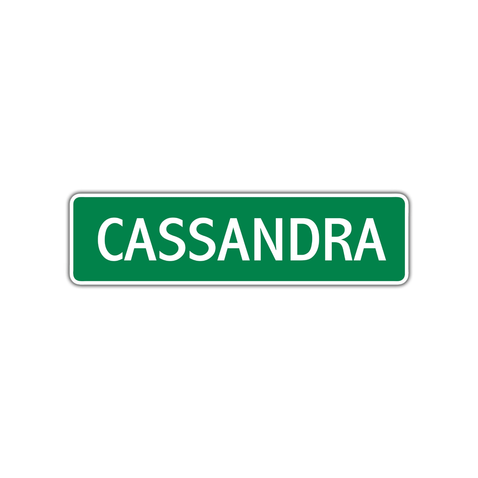 Cassandra Street Sign Plate
