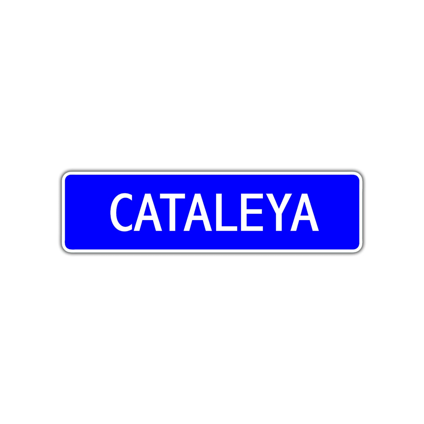 Cataleya Street Metal Sign Plate