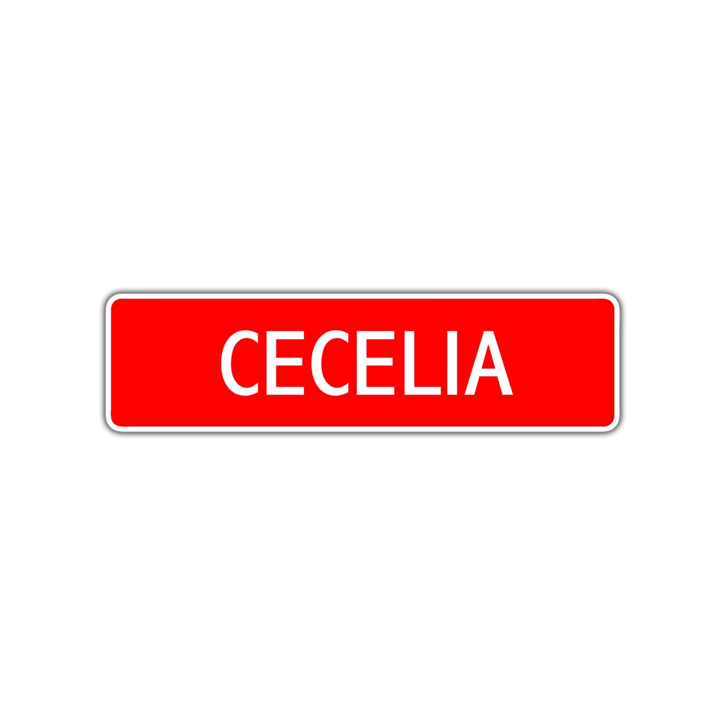 Cecelia Street Sign